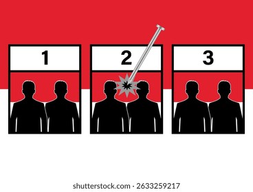 Election in Indonesia. Election Concept. Vector Illustration.