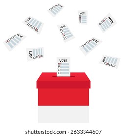 Election in Indonesia. Election Concept. Vector Illustration.