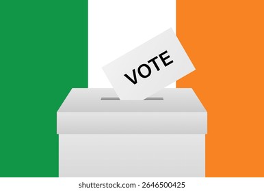 Election in Ireland. Election Concept. Vector Illustration.