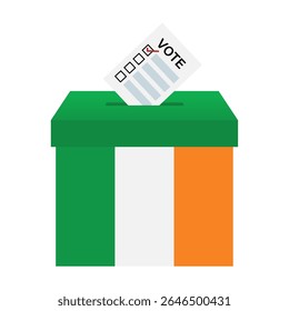 Election in Ireland. Election Concept. Vector Illustration.