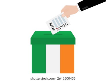 Election in Ireland. Election Concept. Vector Illustration.