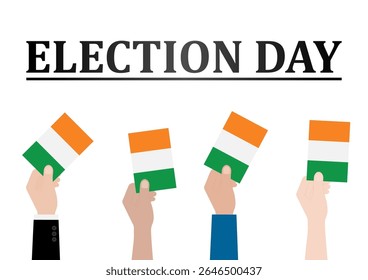 Election in Ireland. Election Concept. Vector Illustration.