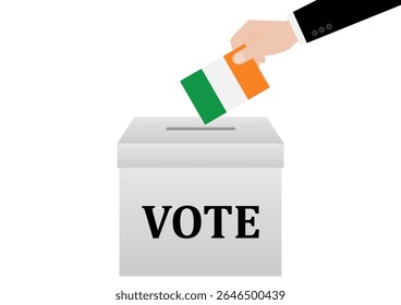 Election in Ireland. Election Concept. Vector Illustration.