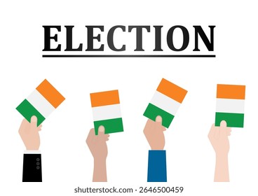Election in Ireland. Election Concept. Vector Illustration.