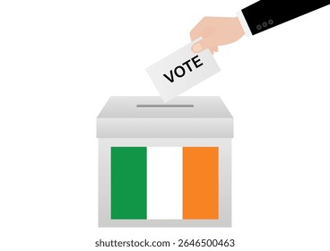 Election in Ireland. Election Concept. Vector Illustration.