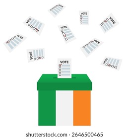 Election in Ireland. Election Concept. Vector Illustration.