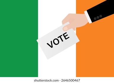Election in Ireland. Election Concept. Vector Illustration.