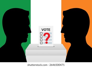 Election in Ireland. Election Concept. Vector Illustration.