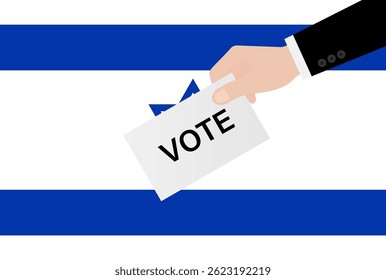 Election in the Israel. Election Concept. Vector Illustration.