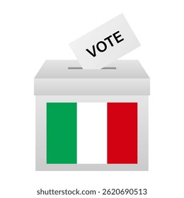 Eleições na Itália. Conceito de Eleição. Ilustração de vetor.