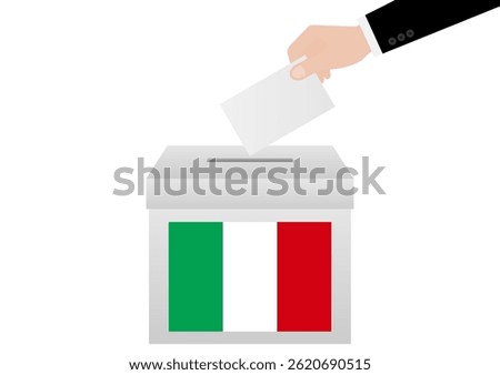 Election in the Italy. Election Concept. Vector Illustration.