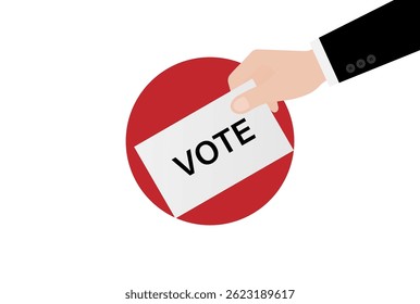 Election in the Japan. Election Concept. Vector Illustration.