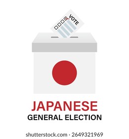 Election in the Japan. Election Concept. Vector Illustration.	
