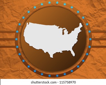 election label. Vector illustration.