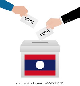 Election in Laos. Election Concept. Vector Illustration.