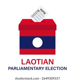 Election in Laos. Election Concept. Vector Illustration.