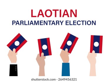 Election in Laos. Election Concept. Vector Illustration.