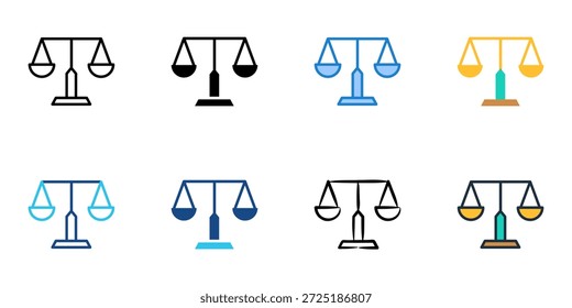 Os ícones da lei eleitoral definem uma coleção de vários estilos. Traçado editável 
