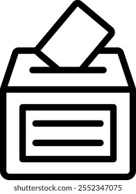 Vector de ilustración de icono de línea de elección