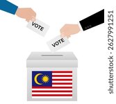Election in Malaysia. Election Concept. Vector Illustration.
