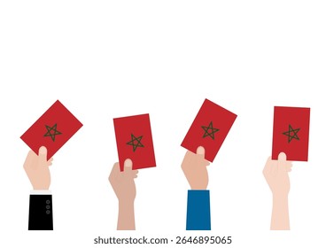 Election in Morocco. Election Concept. Vector Illustration.