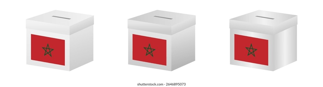 Eleições em Marrocos. Conceito de Eleição. Ilustração de vetor.