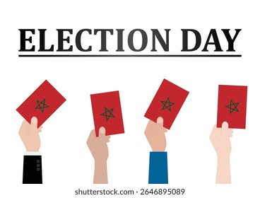Election in Morocco. Election Concept. Vector Illustration.