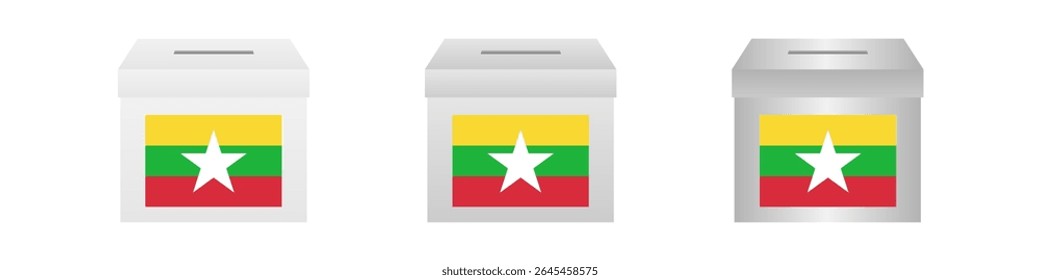 Election in Myanmar. Election Concept. Vector Illustration.