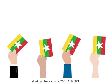 Election in Myanmar. Election Concept. Vector Illustration.