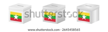 Election in Myanmar. Election Concept. Vector Illustration.