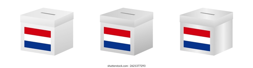 Elecciones en los Países Bajos. Concepto electoral. Ilustración vectorial.