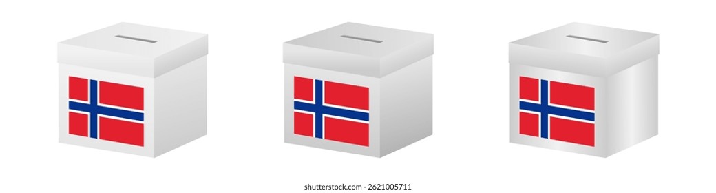 Election in the Norway. Election Concept. Vector Illustration.