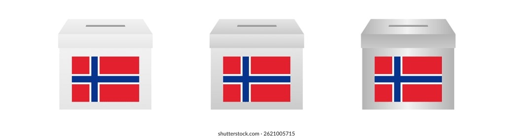 Election in the Norway. Election Concept. Vector Illustration.