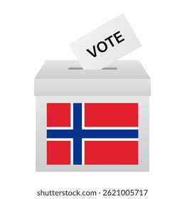 Election in the Norway. Election Concept. Vector Illustration.