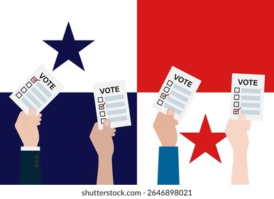 Election in Panama. Election Concept. Vector Illustration.