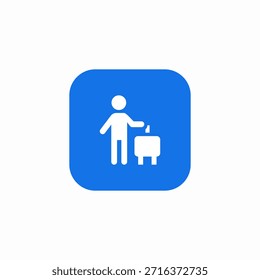 election participation icon sign vector