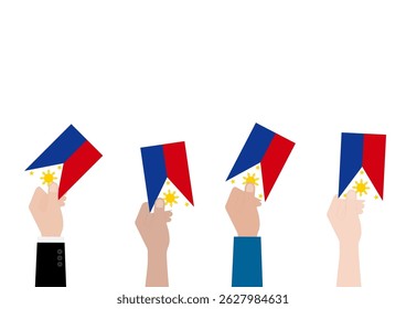 Elecciones en Filipinas. Concepto electoral. Ilustración vectorial.