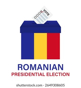 Election in Romania. Election Concept. Vector Illustration.