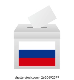 Elecciones en Rusia. Concepto electoral. Ilustración vectorial.