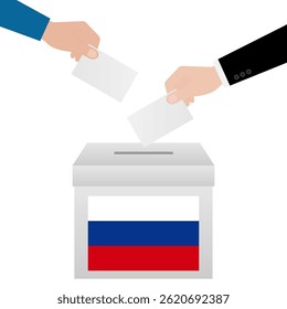Election in the Russia. Election Concept. Vector Illustration.
