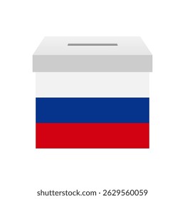 Eleições na Rússia. Conceito de Eleição. Ilustração de vetor.