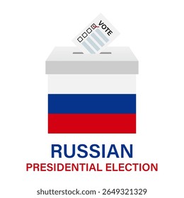 Election in the Russia. Election Concept. Vector Illustration.	