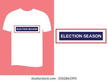 Wahl Saison T-Shirt Design Vektor einfach