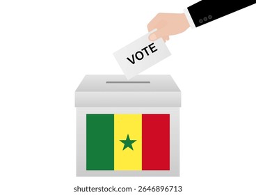 Election in Senegal. Election Concept. Vector Illustration.