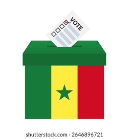 Election in Senegal. Election Concept. Vector Illustration.