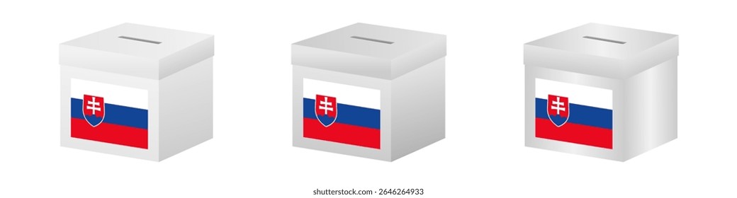 Eleições na Eslováquia. Conceito de Eleição. Ilustração de vetor.
