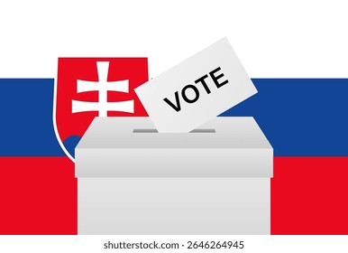 Election in Slovakia. Election Concept. Vector Illustration.