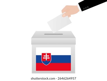 Election in Slovakia. Election Concept. Vector Illustration.