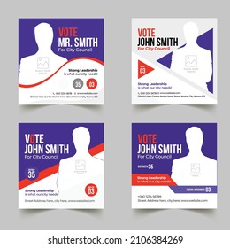 Election Social Media Post And Square Flyer And Poster Template

