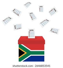 Election in South Africa. Election Concept. Vector Illustration.